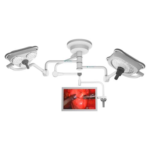 Foco Cirúrgico de Teto Três Braços com Monitor